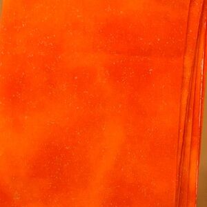 Approx 3 yds Orange Blender Fabric w/Metallic Gold Glitter - 105.5”